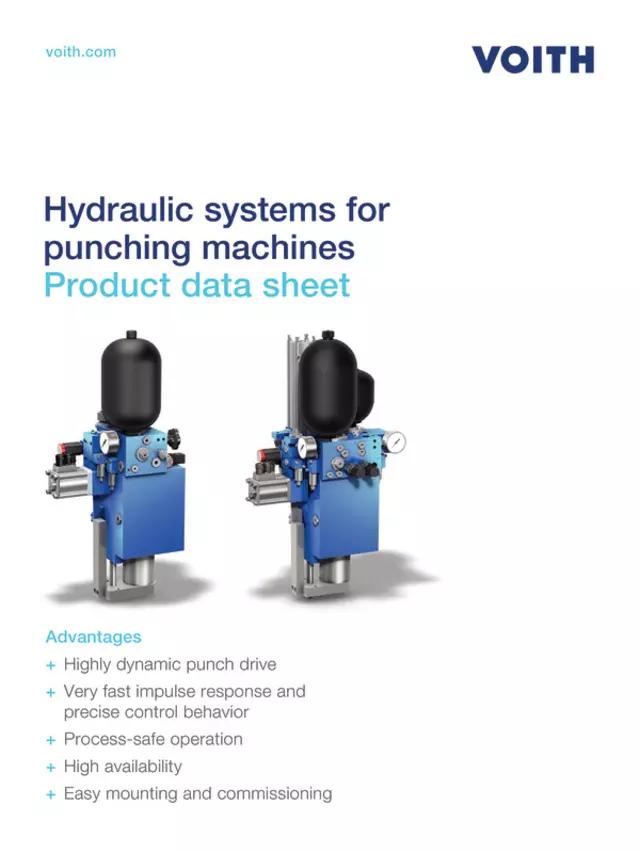 Hydraulic systems for punching machines