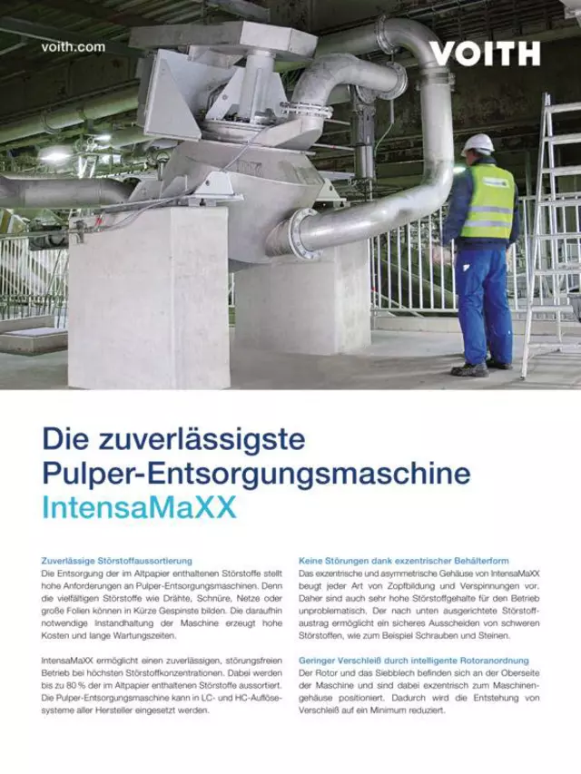 Die zuverlässigste Pulper-Entsorgungsmaschine – IntensaMaXX
