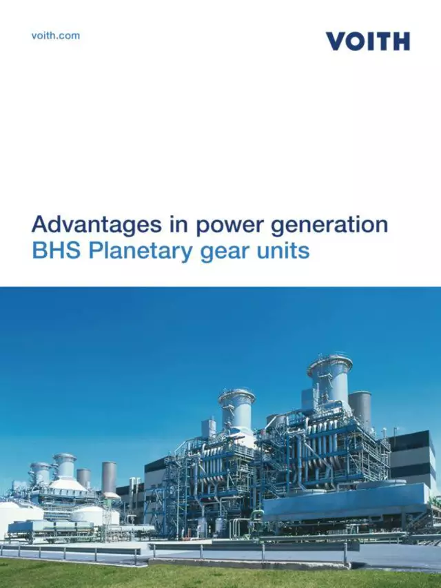 Advantages in power generation | BHS Planetary gear units