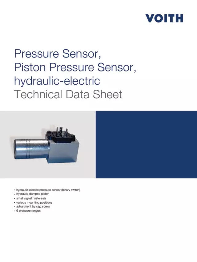 Pressure Sensor, Piston Pressure Sensor, hydraulic-electric