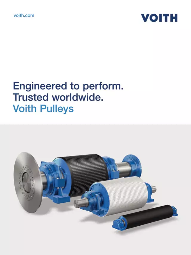 Engineered to perform. Trusted worldwide.
Voith Pulleys