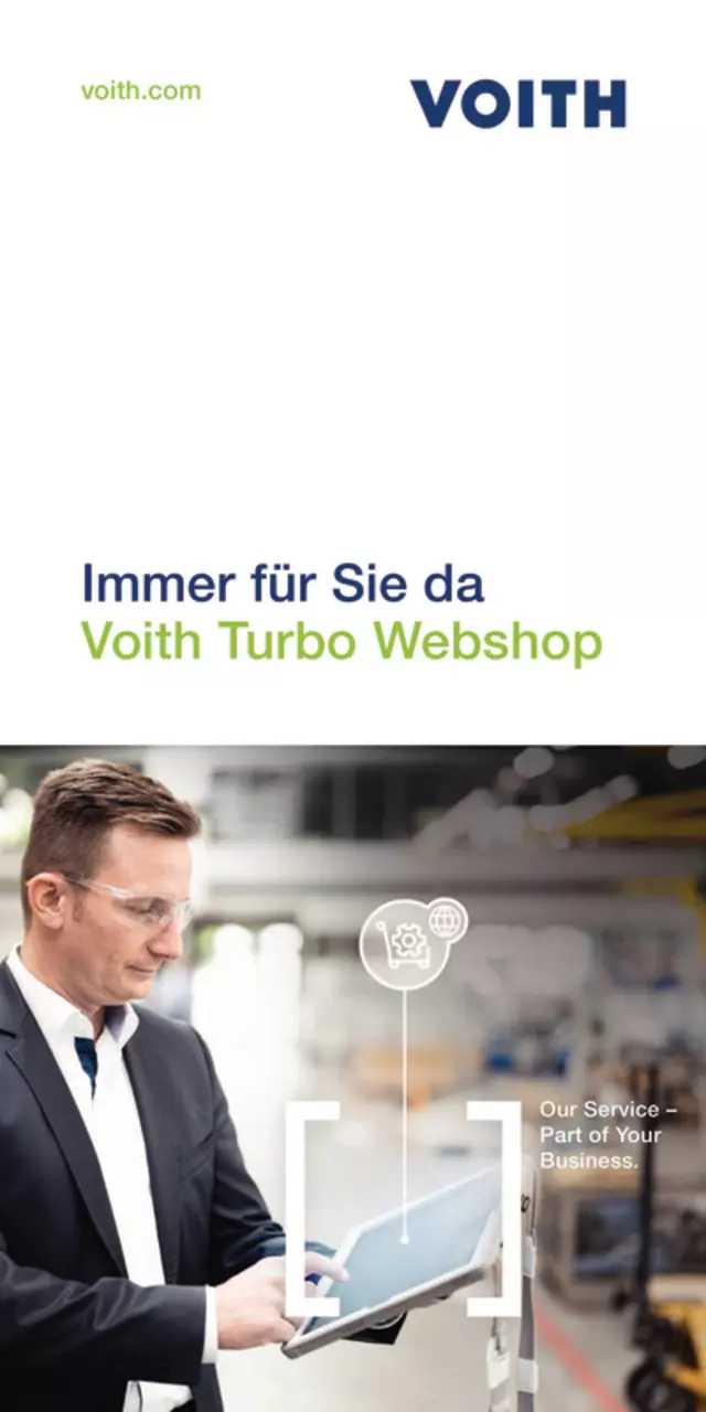 Immer für Sie da | Voith Turbo Webshop