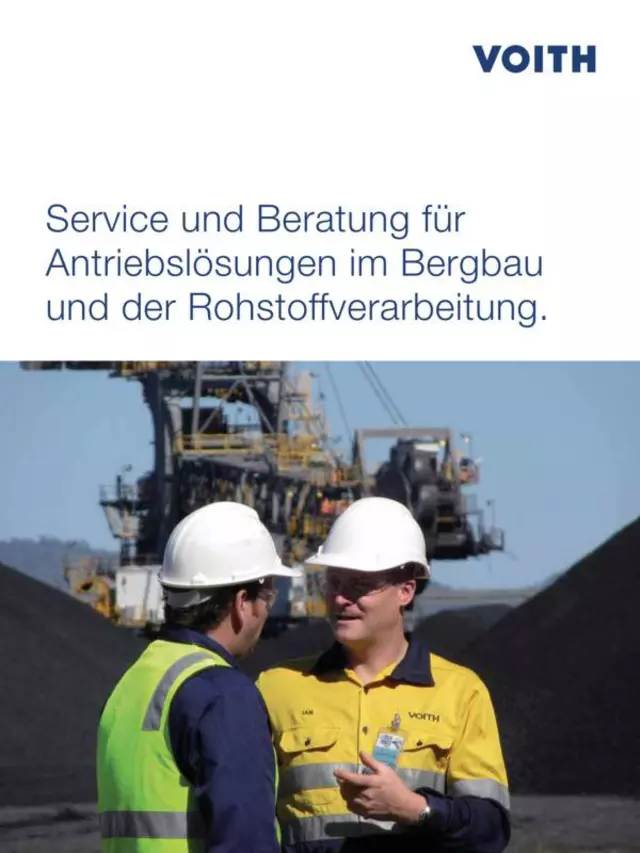 Service und Beratung für Antriebslösungen im Bergbau und der Rohstoffverarbeitung.