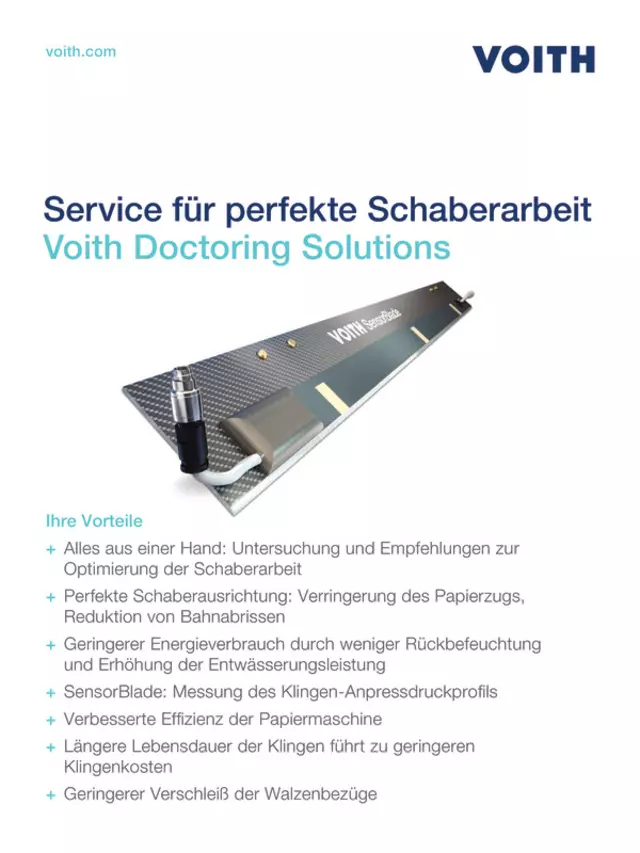 Service für perfekte Schaberarbeit