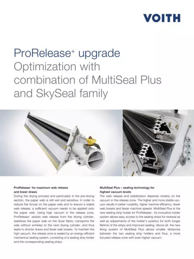 ProRelease+ upgrade. Optimization with combination of MultiSeal Plus and SkySeal family