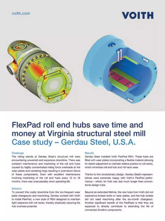 Case Study: FlexPad Roll End Hubs save time and money at Virginia structural steel mill