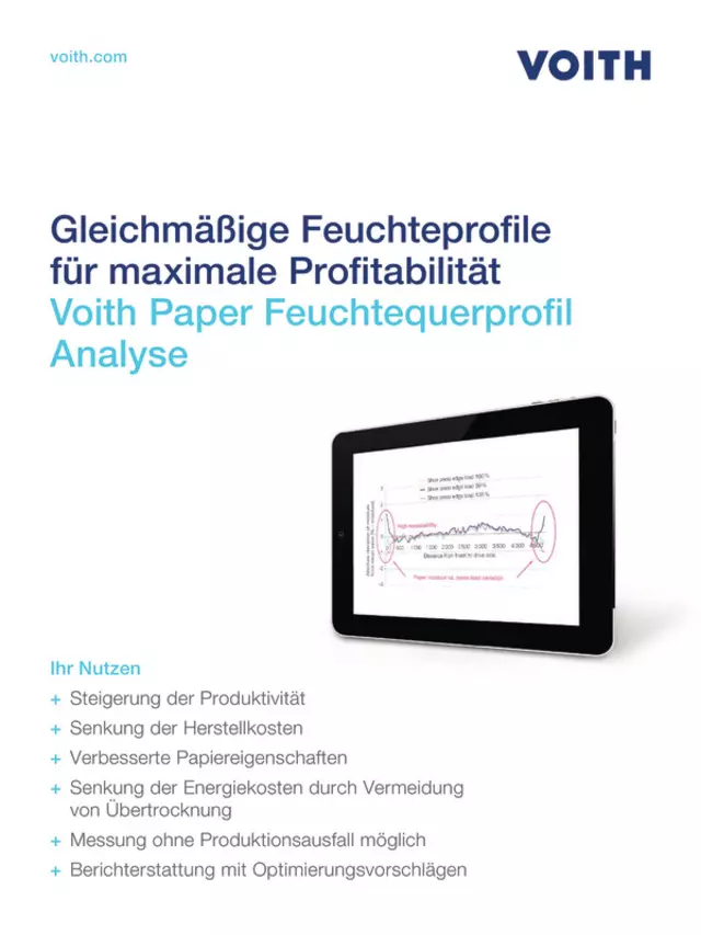 Voith Paper Feuchtequerprofil Analyse