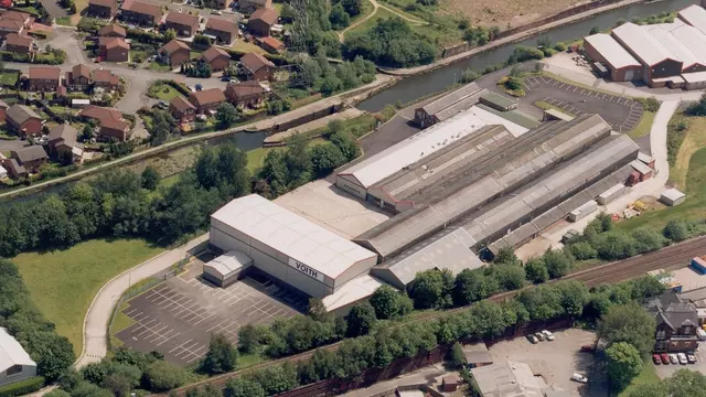 Aerial view Voith Paper location in Manchester