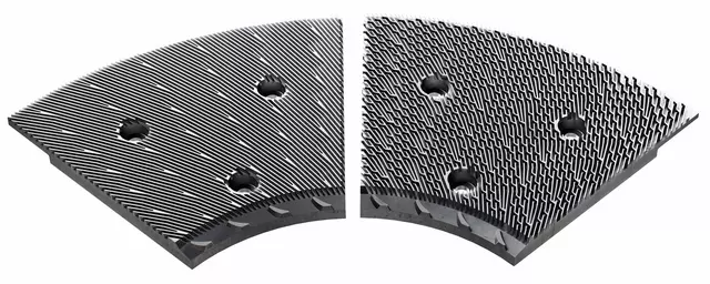 The innovative bar design increases effective edge length