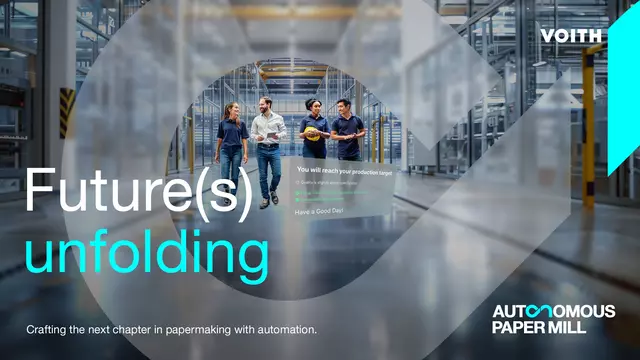 With the autonomous paper mill, Voith is taking the next important step on the way to a more efficient, sustainable and future-proof paper industry.