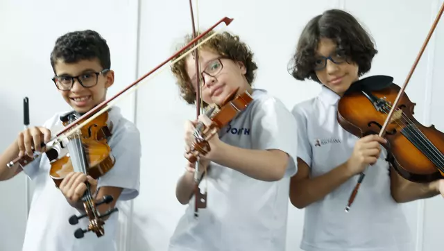 Soziale Verantwortung Voith - #VoithCares - Von der Voith Brasilien Stiftung gefördertes Projekt bringt jungen Menschen klassische Musik näher