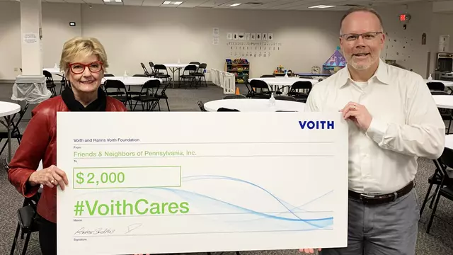 Voith awards donation to Friends & Neighbors of Pennsylvania