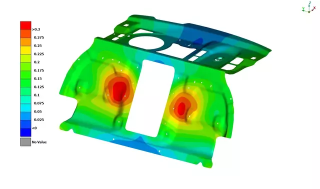 3D CAD model rear wall Audi A8