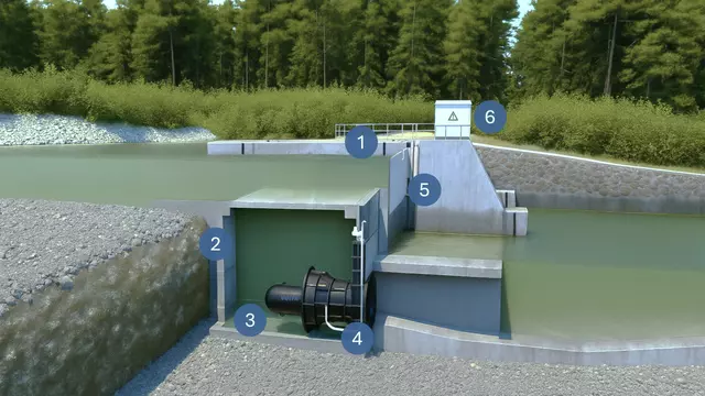 Overflowed shaft power plant (“box-type”)