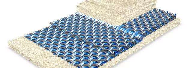 Graphic presenting the layers of an Voith Infinity ToughLine S double seam felt